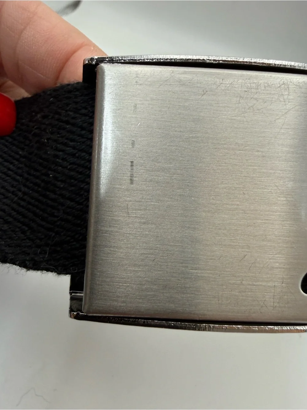 Nike Black Web Belt Silver Swoosh Plaque Buckle Adjustable One Size DS5022